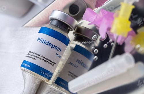 Preview: vial with antiviral chemical compound plitidepsin