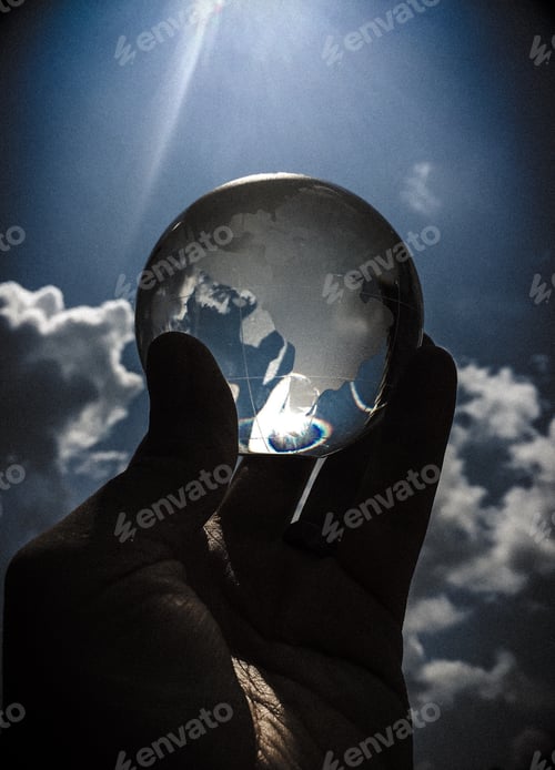 Preview: Glass earth in sunshine