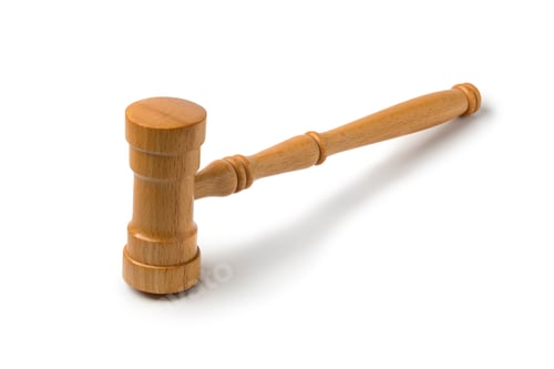 Preview: Single wooden gavel