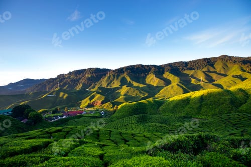Preview: Mountain with blue sky