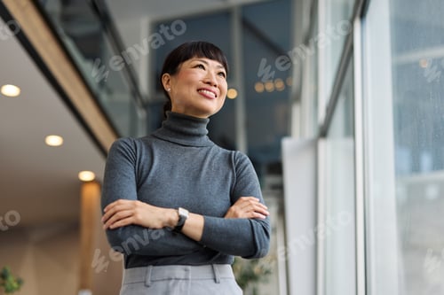 Vista previa: young business woman having a meeting in the office