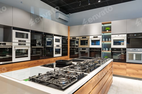 Preview: Interior of premium home appliance store in a mall