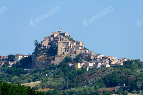 Preview: View of Limosano, old village in Campobasso province, Molise