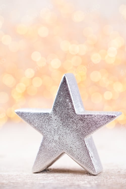 Preview: Christmas decor closeup on a white background. Isolated - Image