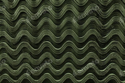 Preview: Roof green slate tiles pattern wave texture