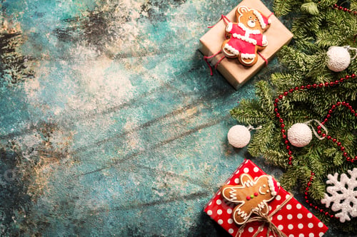 Preview: Christmas background with decorations