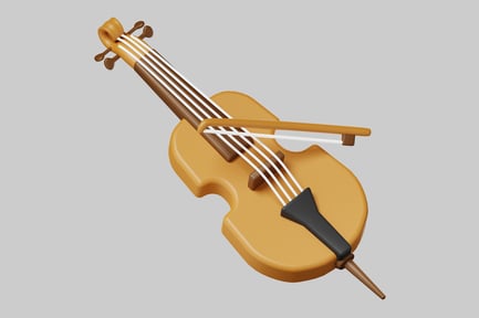 Preview: Stylized Violin with Bow