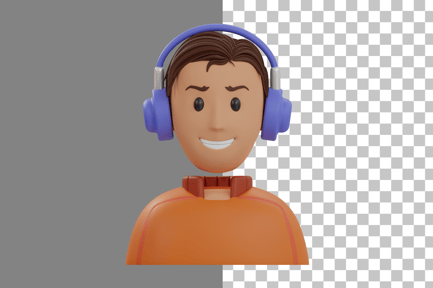 Preview: Gamer 3D Illustration