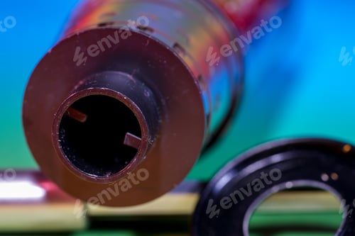 Preview: Film roll on colorful background