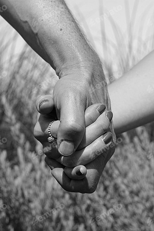 Preview: Romantic moment captured in black and white between girl friend and boyfriend