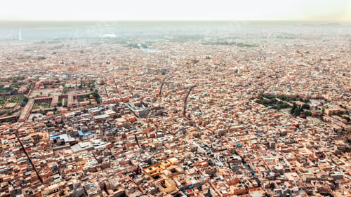 Preview: Aerial drone view of Marrakesh, Morocco
