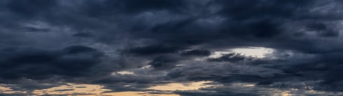 Preview: Panoramic cloudscape during a vibrant summer sunset