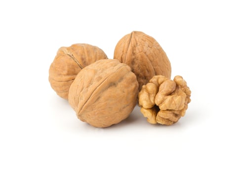 Preview: Walnuts isolated on white background