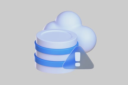 Vorschau: Cloud-Datenbank-Warnsymbol