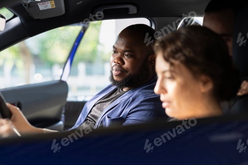 Preview: Agent persuading hesitant customers to buy vehicle by letting them drive it