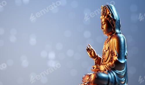 Preview: Buddha statue, zen meditation in yoga
