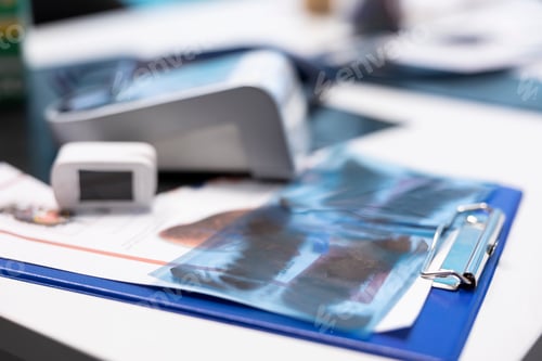 Preview: Well organized empty medical cabinet ready for healthcare services