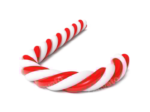Preview: Chrismas candy cane isolated