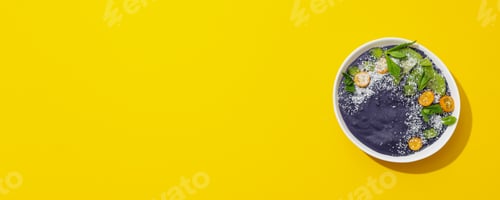 Preview: Acai smoothie, concept of tasty healthy breakfast