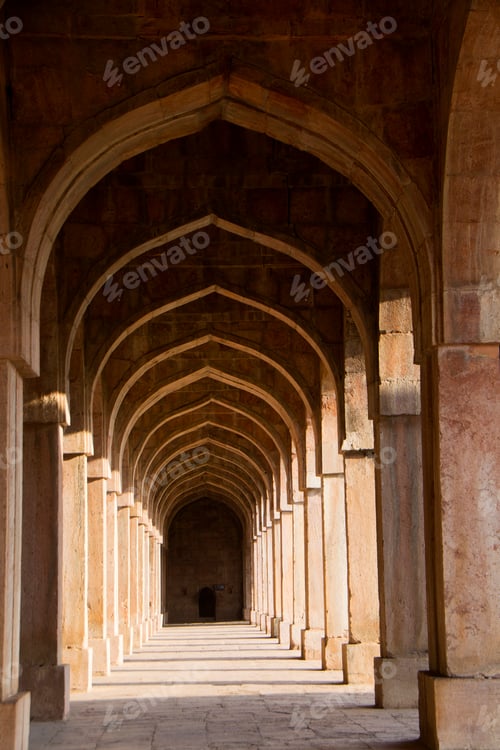 Preview: Ashrafi Mahal and Jama Masjid Mosque in Mandu, Madhya Pradesh, India
