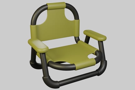 Preview: Modern green and black chair