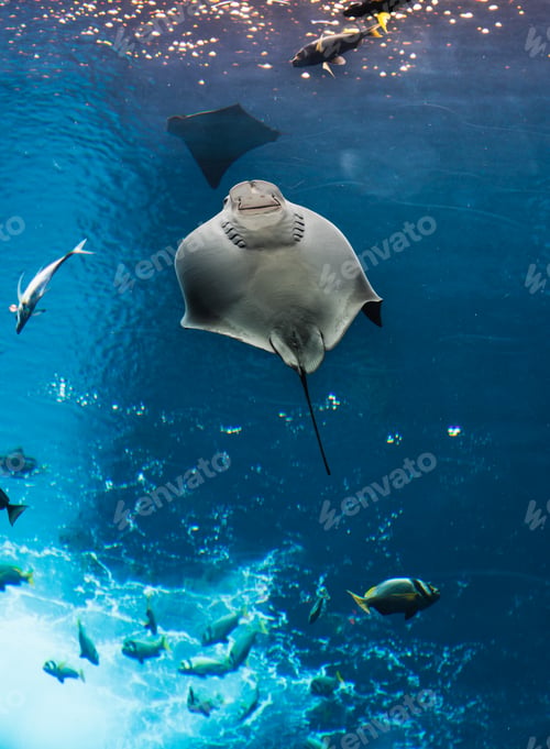 Preview: Various fish in large aquarium