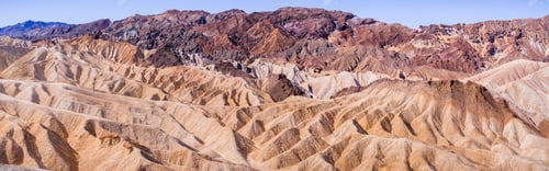 Preview: Panoramic view of Zabriskie Point in Death Valley National Park, California