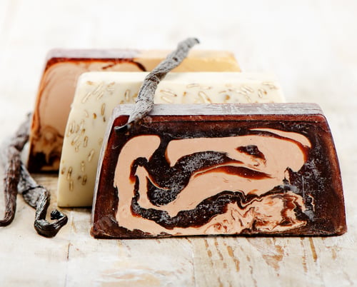 Preview: Homemade Soap On A Wooden Table. Selective Focus