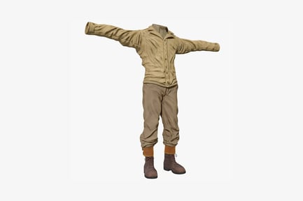 Preview: Figure with outstretched arms in casual attire
