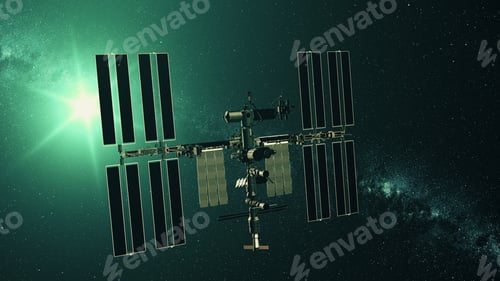 Preview: International Space Station charging solar battery