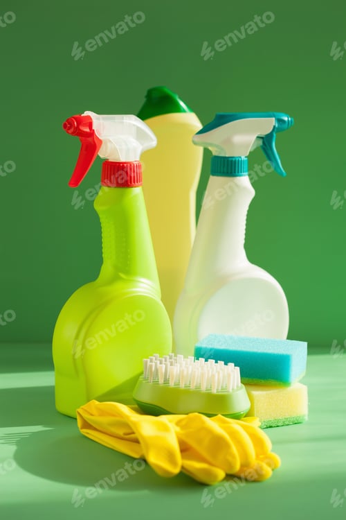 Preview: cleaning items household spray brush sponge glove