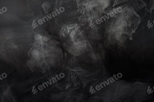 Preview: abstract monochrome texture with grey paint swirls