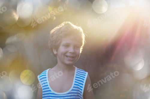 Preview: Little boy in garden