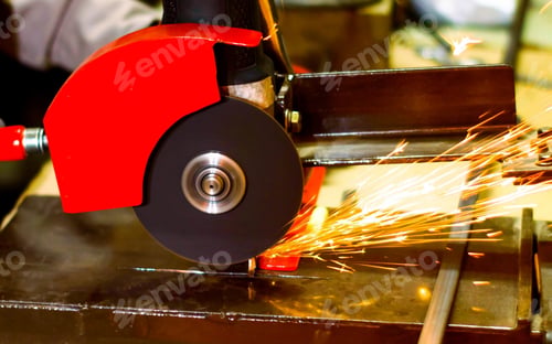 Preview: Process of welding a metallic object in the factory