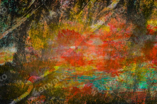 Preview: Vintage Background- Art Sketch On Paper Water Colors