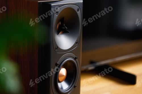 Preview: Sound speaker in living room interior