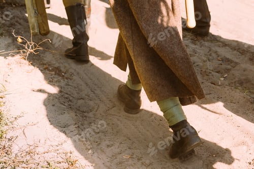 Preview: Re-enactors Dressed As World War II Russian Soviet Red Army Sold