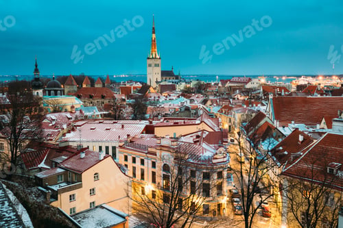 Preview: Traditional Old Architecture Cityscape In Historic District Of T