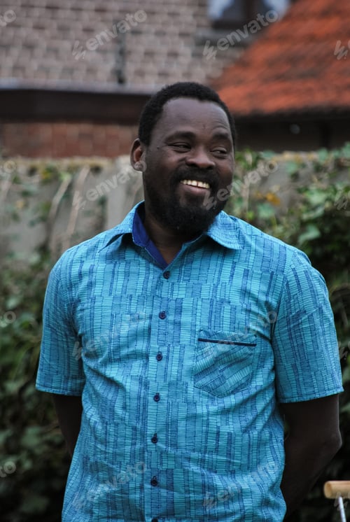Preview: Portrait of a laughing black African man
