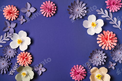 Preview: Flower pattern flat lay