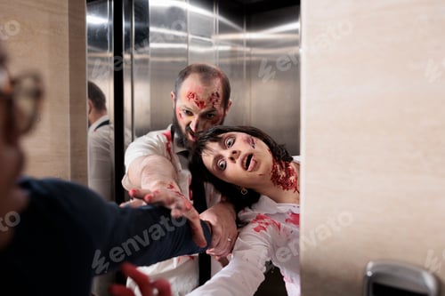 Preview: African american man running from zombies