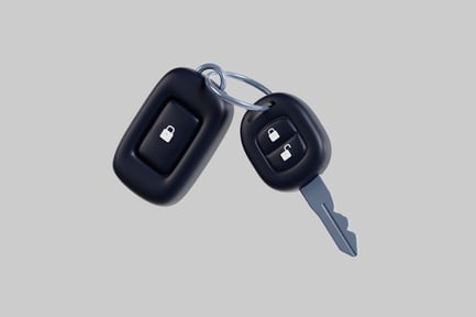 Preview: Modern vehicle key with remote