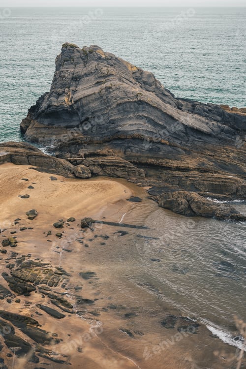 Preview: Wild beach with rocks and sea entrances