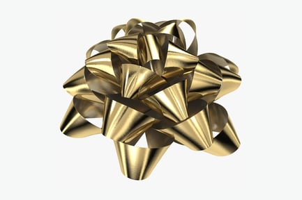 Preview: Lustrous Golden Gift Bow