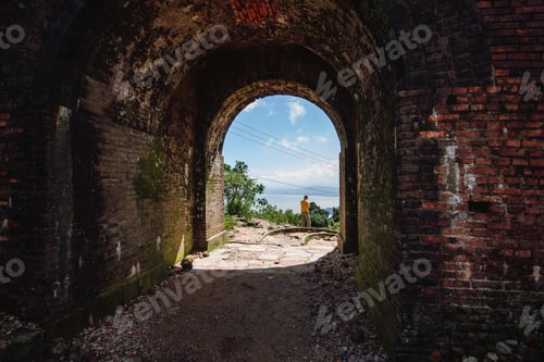Preview: Old military gate tunnel along the Hai Van Pass in Vietnam