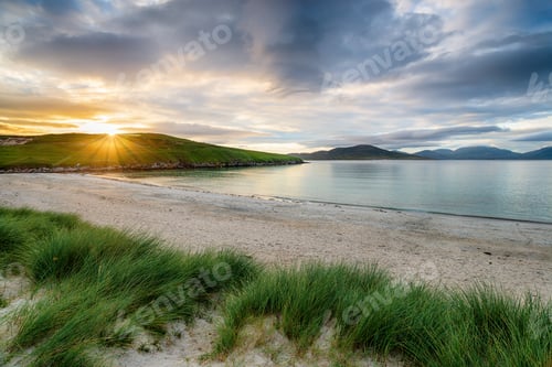 Preview: Sunset at Traigh Niosaboist beach on the Isle of Harris