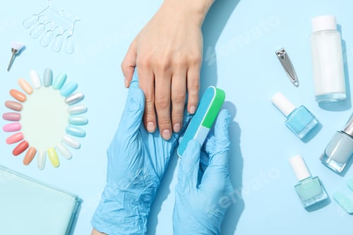Preview: Nail Technician Preparing Hands for Manicure