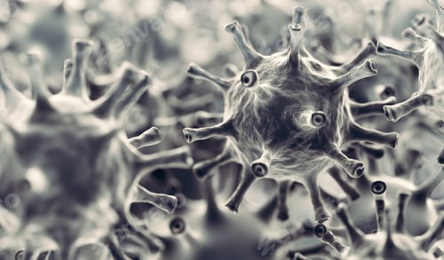 Preview: Coronavirus cells infection. Virus Covid-19
