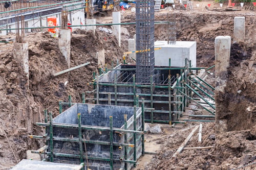 Preview: Foundation Excavation and Reinforcement at Construction Site