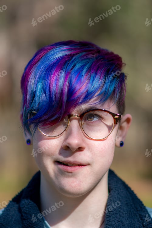 Preview: Gen Z girl with a half amused half annoyed smile